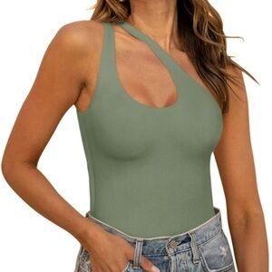 One shoulder body suit Top - 2XL